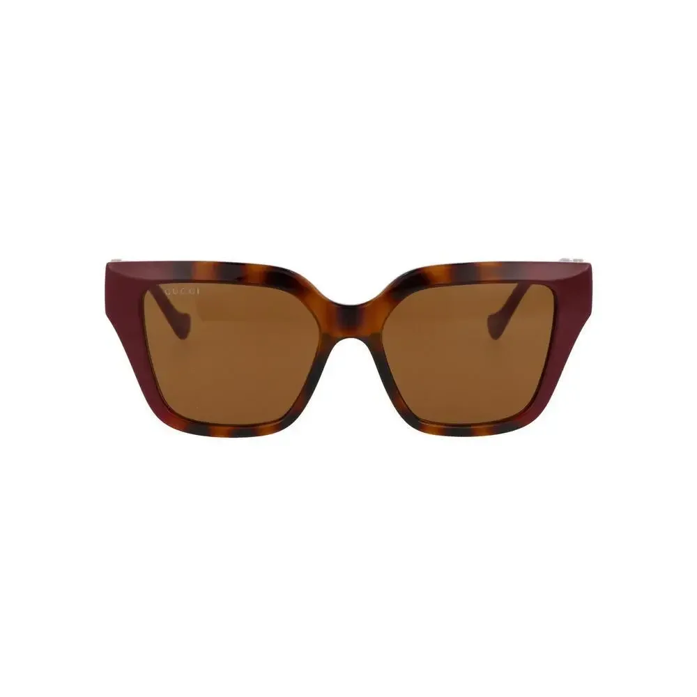 NWT Gucci GG1023S-003-54 Gold Cat Eye 54mm Sunglasses